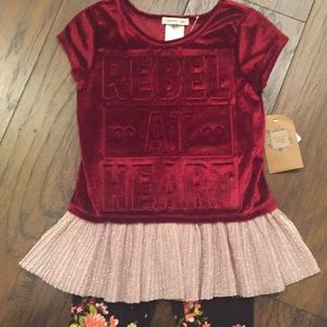 Forever Me REBEL ❤️AT❤️ HEART Tunic Leggings Set